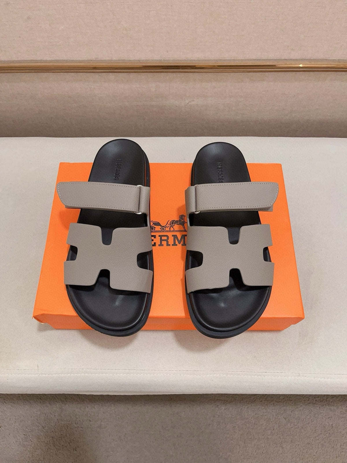 Hermès H-Cutout Slide Sandals — hero